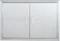 28 W x 19 H Weatherproof 304 Stainless Steel Double Access Door B187076