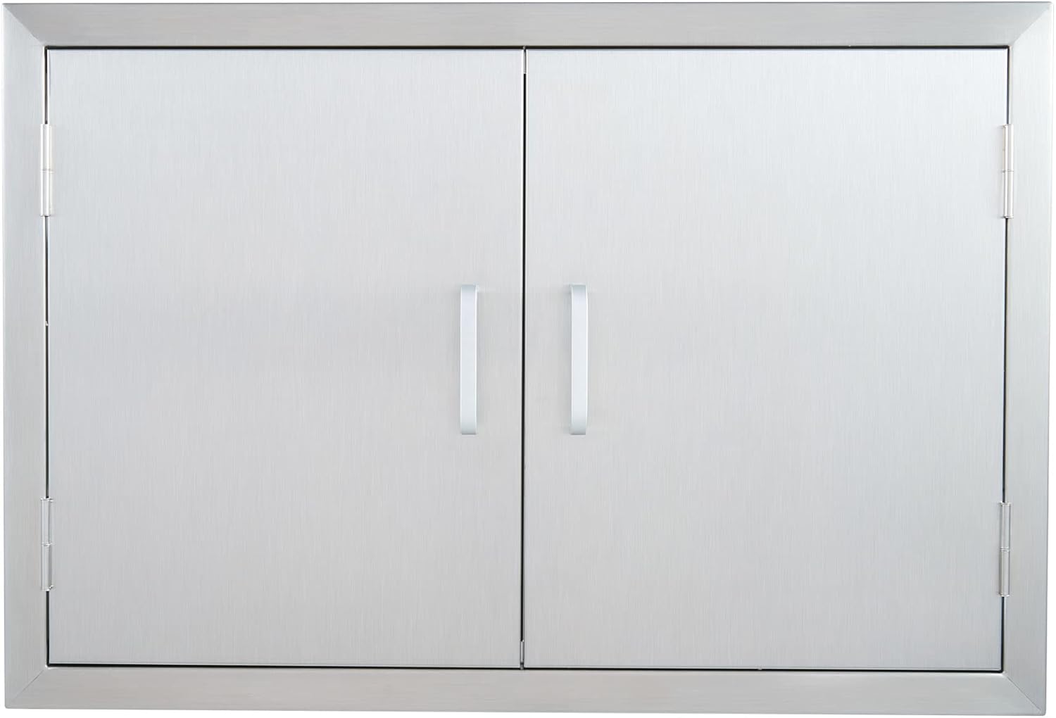 28 W x 19 H Weatherproof 304 Stainless Steel Double Access Door B187076