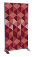 Maroon Triangles Vertical Divider Screen X698
