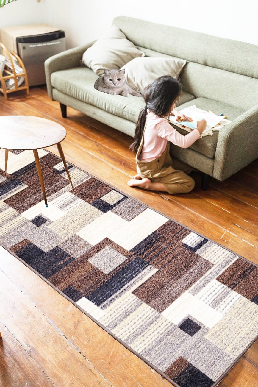 Non-Slip Kitchen Rug Runner Set 2 Piece, 20"X30" & 20"X59" U1348