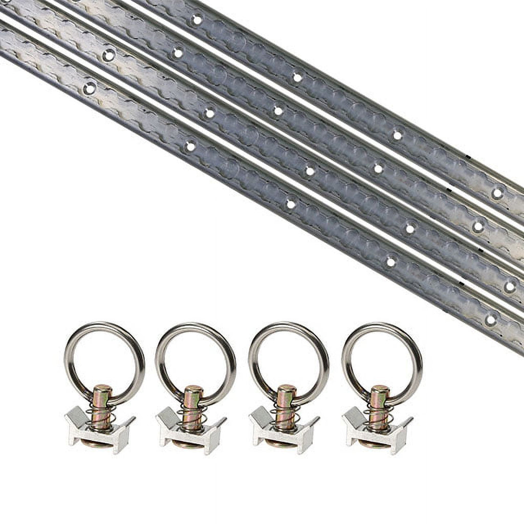 8 Piece Aluminum L Track Tie Down System F5138