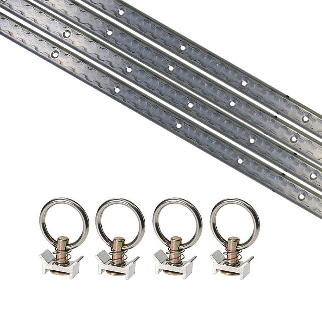 8 Piece Aluminum L Track Tie Down System F5138