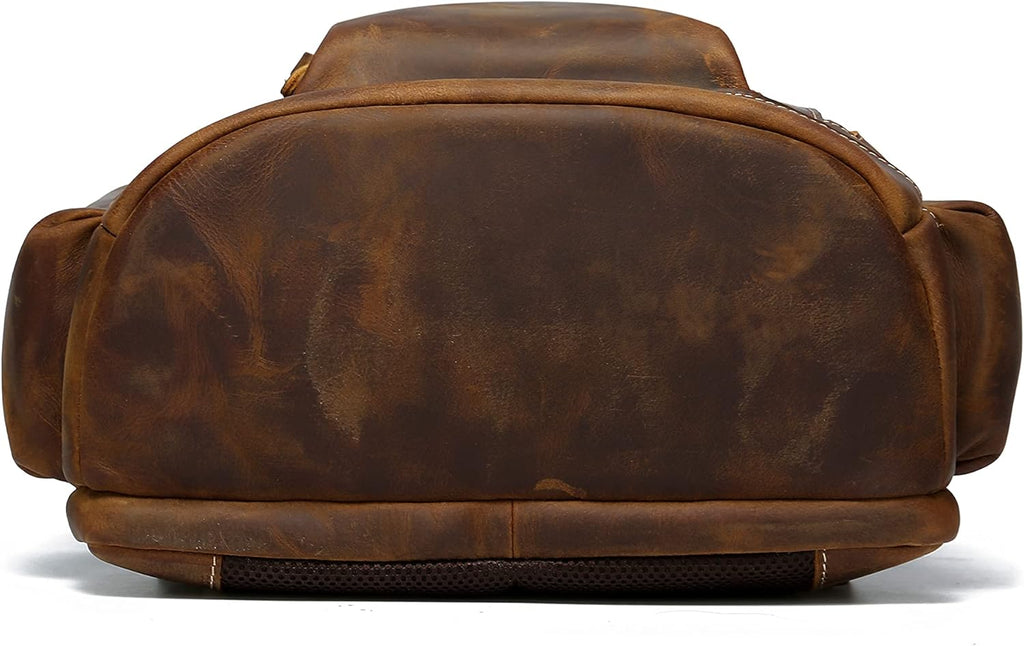 Vintage Full Grain Leather Backpack U59780