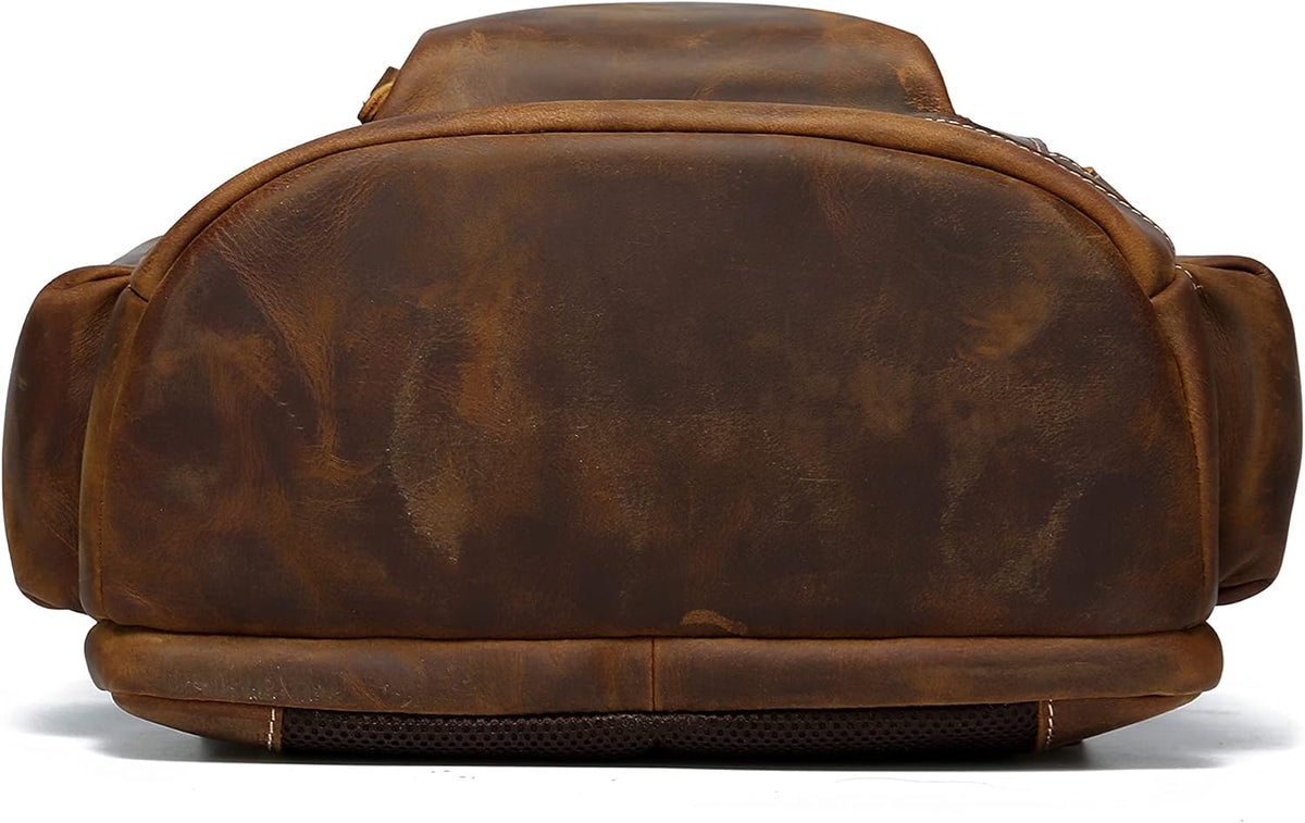 Vintage Full Grain Leather Backpack U59780