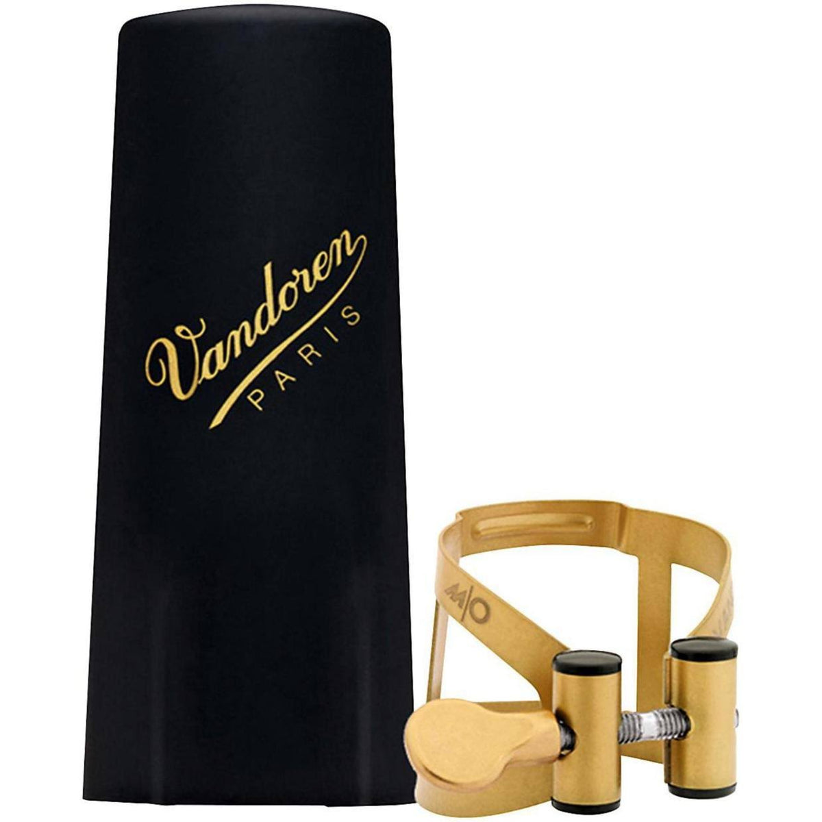 Gold Alto Saxophone Ligature with Plastic Cap N9390