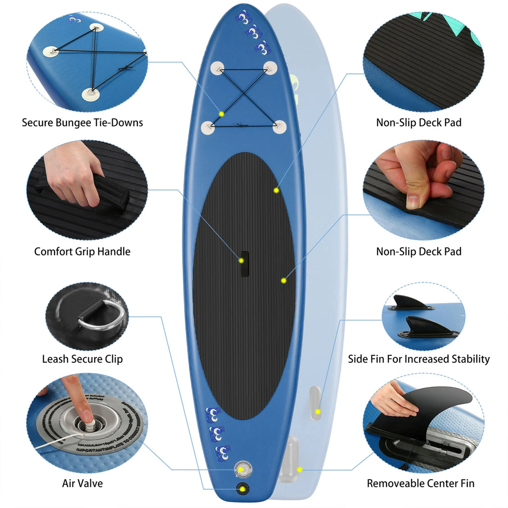 Blue Inflatable Stand Up Paddle Board E21299