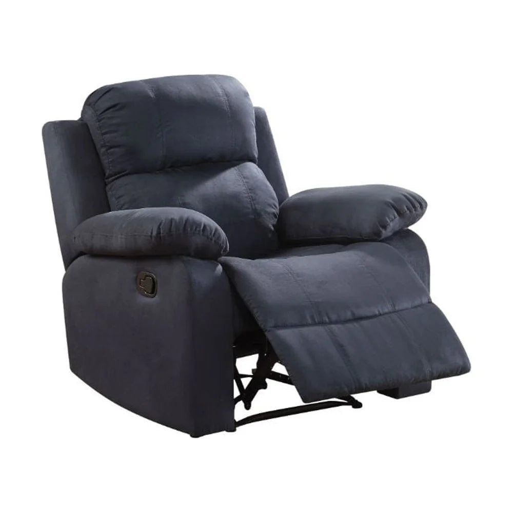Blue Upholstered Motion Recliner Y489515