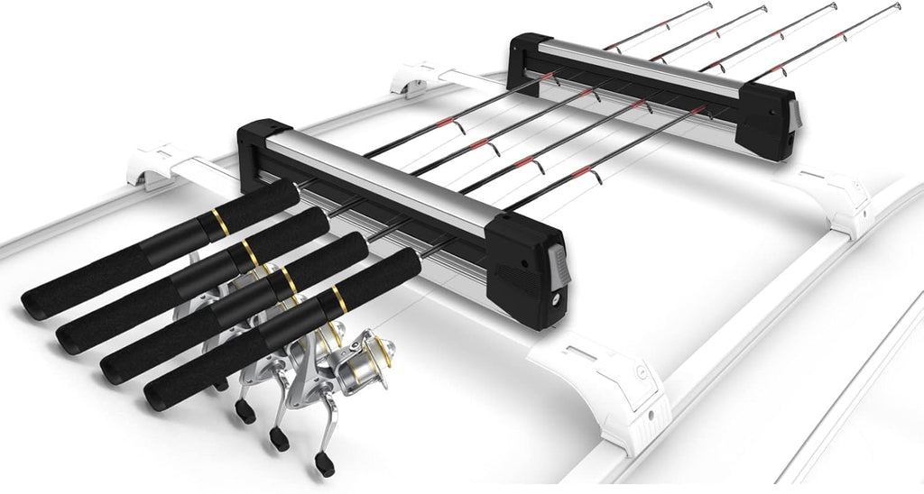 Universal Ski & Snowboard Car Rack with Anti-Theft Lock, 35 Fits Up to 6 Pairs of Skis or 4 Snowboards C127