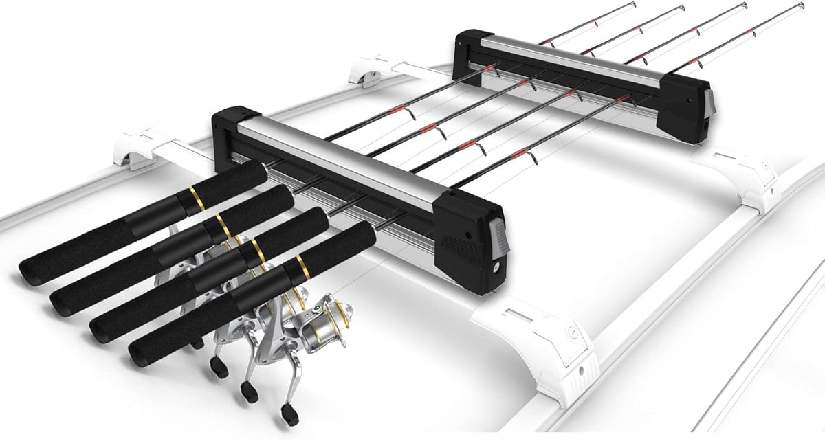 Universal Ski & Snowboard Car Rack with Anti-Theft Lock, 35 Fits Up to 6 Pairs of Skis or 4 Snowboards C127