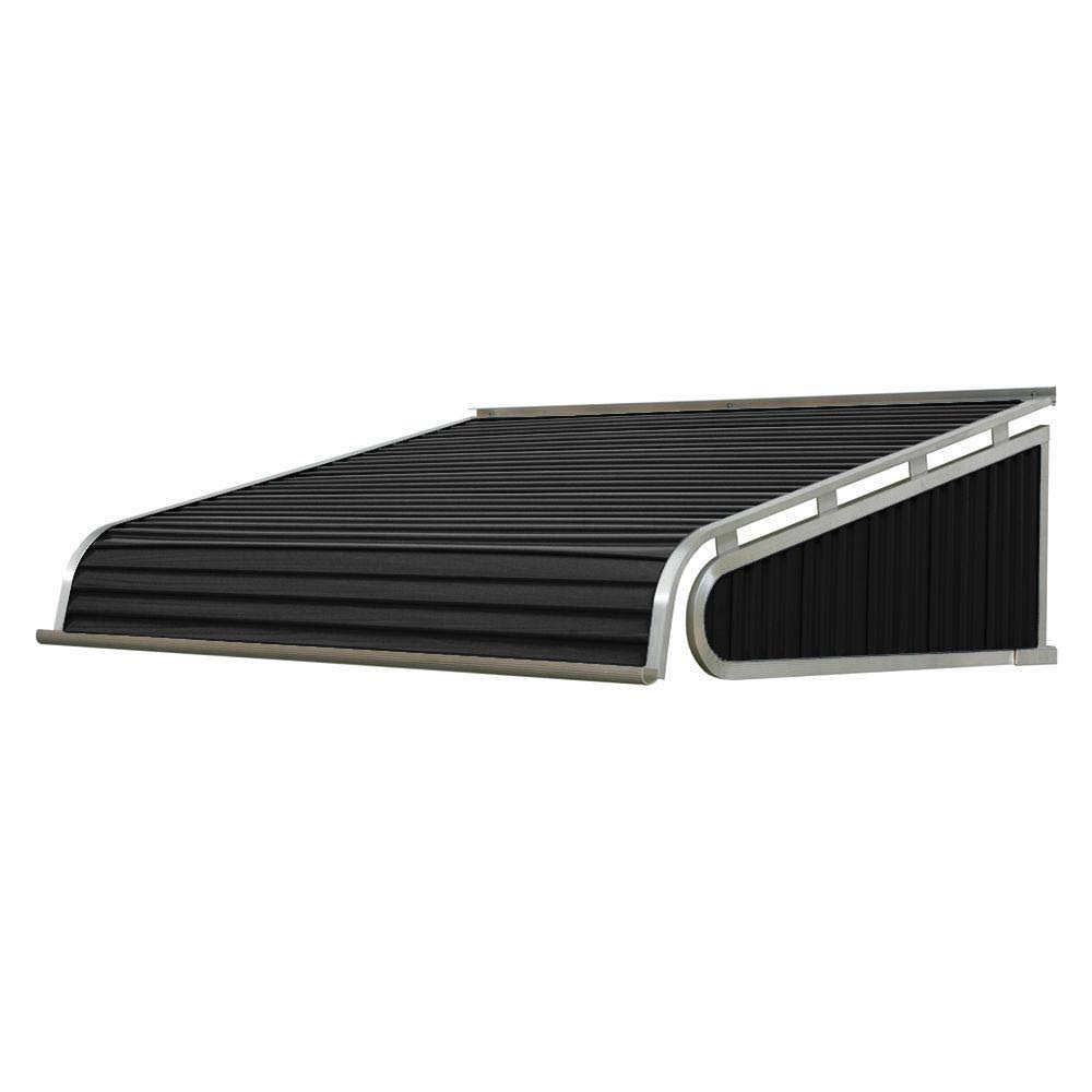 Black Solid Fixed Door Awning M3195