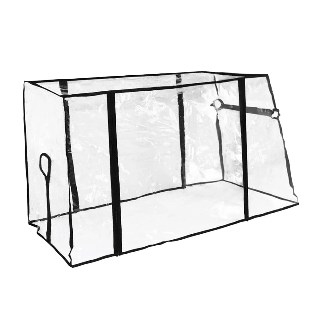 Collapsible Wagon Cart Waterproof Cover Canopy Transparent PVC 33x15.7x27.6inch Portable Dustproof Rainproof P222782