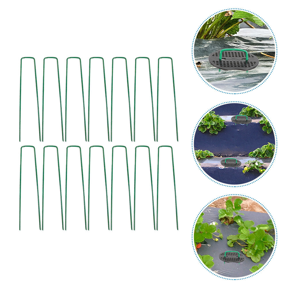 Garden Staples Tent Spikes Metal Stake U718942