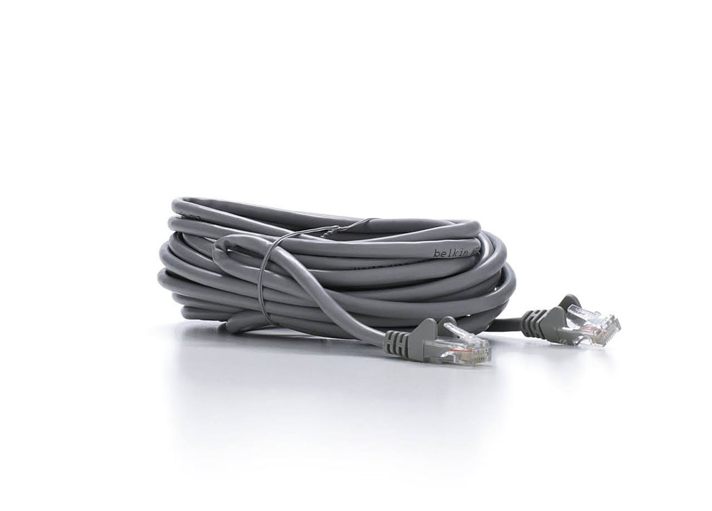Snagless Patch Cable RJ45 Connectors 25 ft. Gray B4191