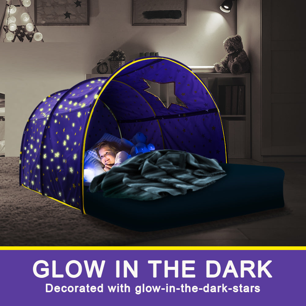 Purple Kids Playhouse Bed Tent Canopy L691