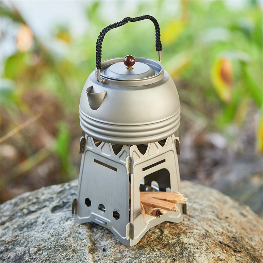 Outdoor Water Kettle Portable Tea Coffee Pot Picnic Pure Kettle Q37008