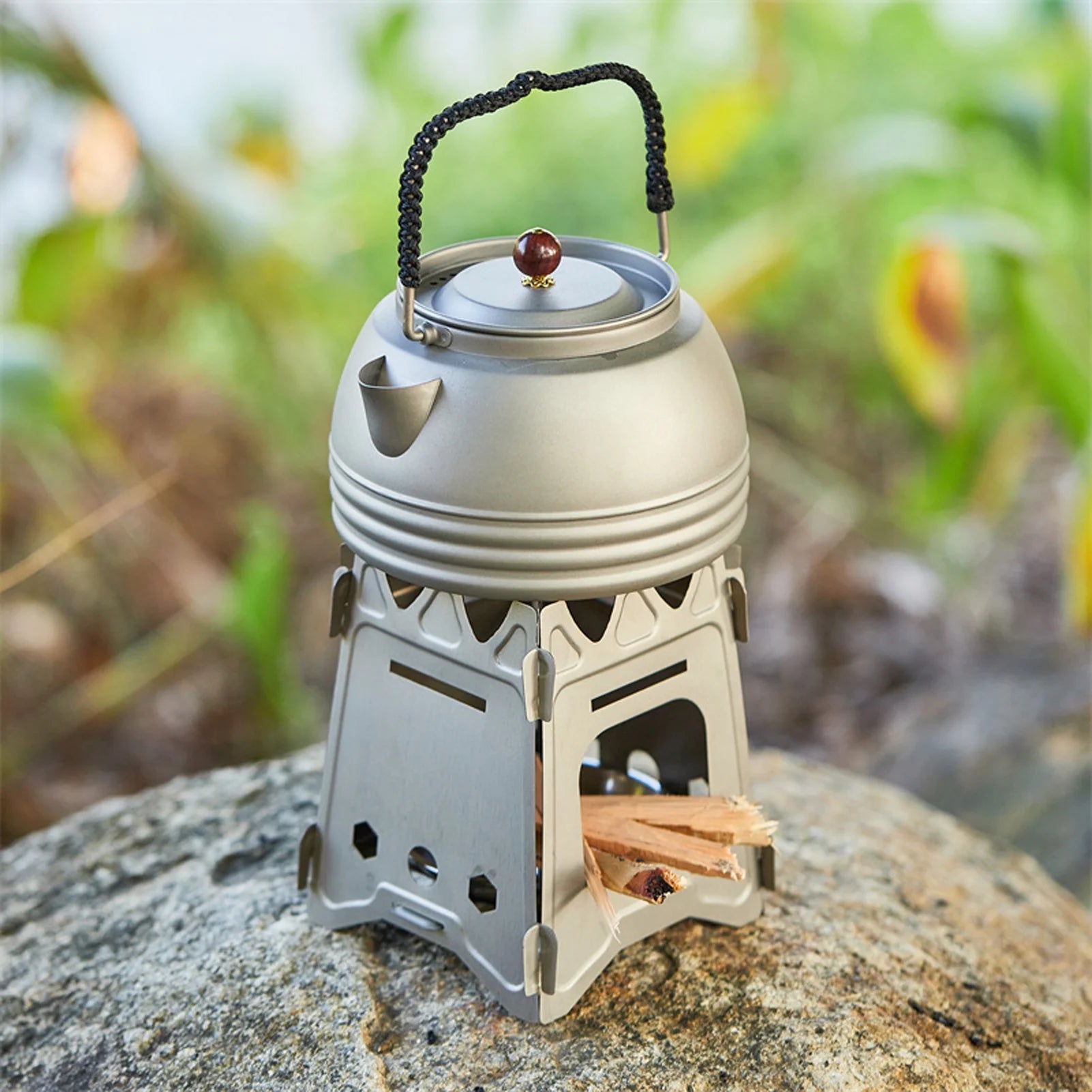 Outdoor Water Kettle Portable Tea Coffee Pot Picnic Pure Kettle Q37008