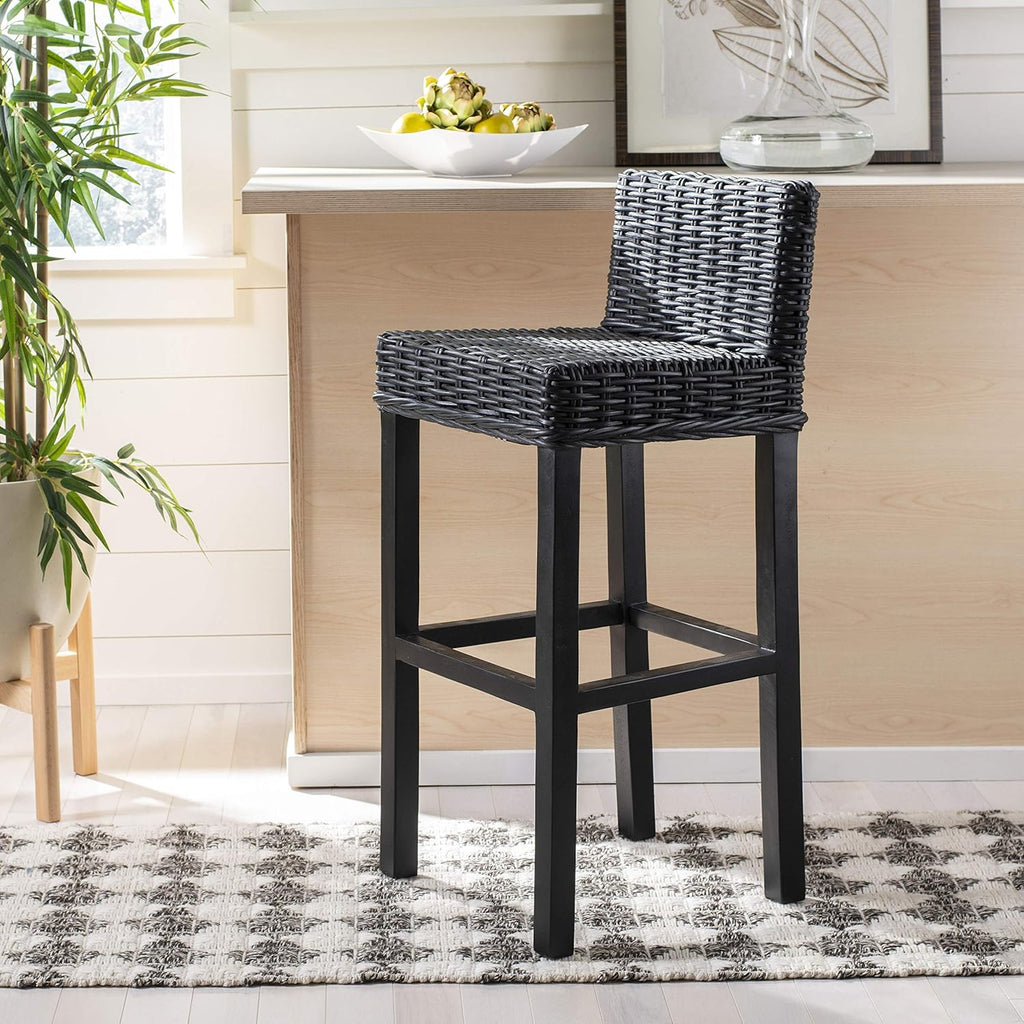 Cappuccino Wicker 30-inch Bar Stool P9725
