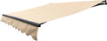 Motorized Retractable Patio Canopy Awning 10 x 8 Feet Gray E4686