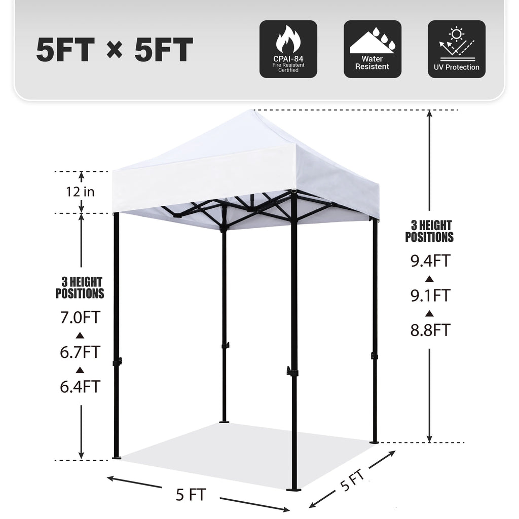 Coal 5x5 Pop up Canopy Tent Z822329