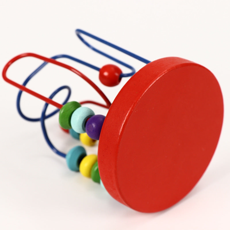 Wooden Colorful Bead Maze Toy A1778