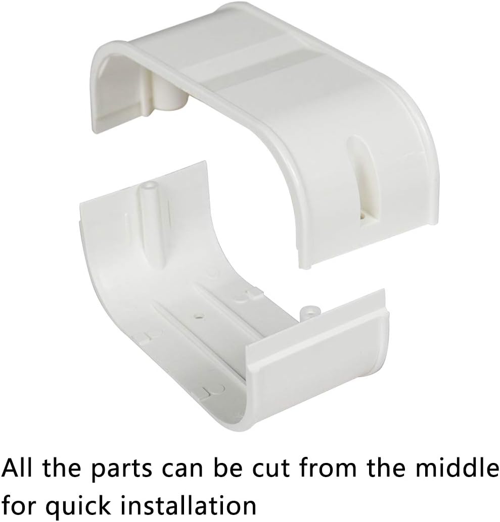 4" 7.5 Ft AC Decorative PVC Line Set Cover Kit, Pack of 2 N75771
