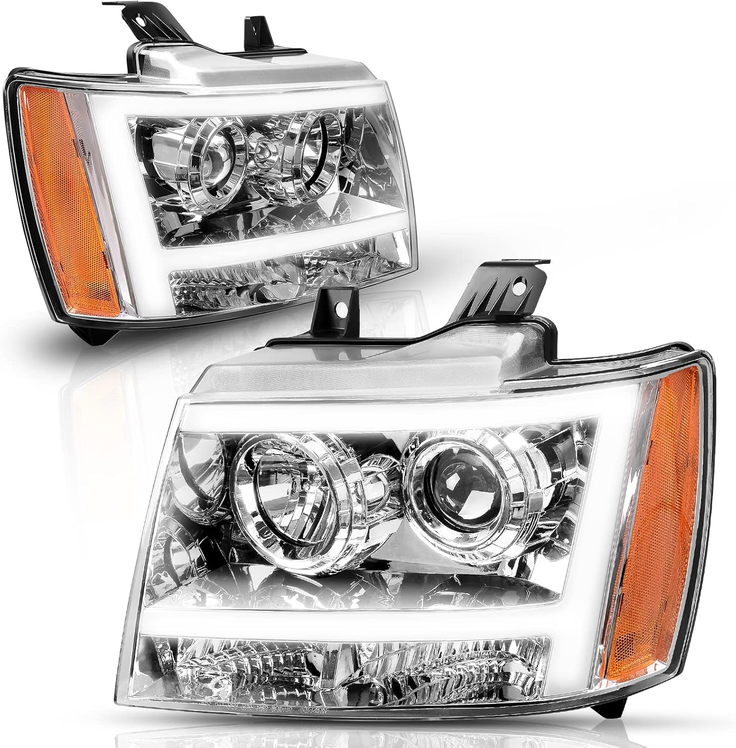 Chrome Housing LED Projector Headlight Assembly R5510