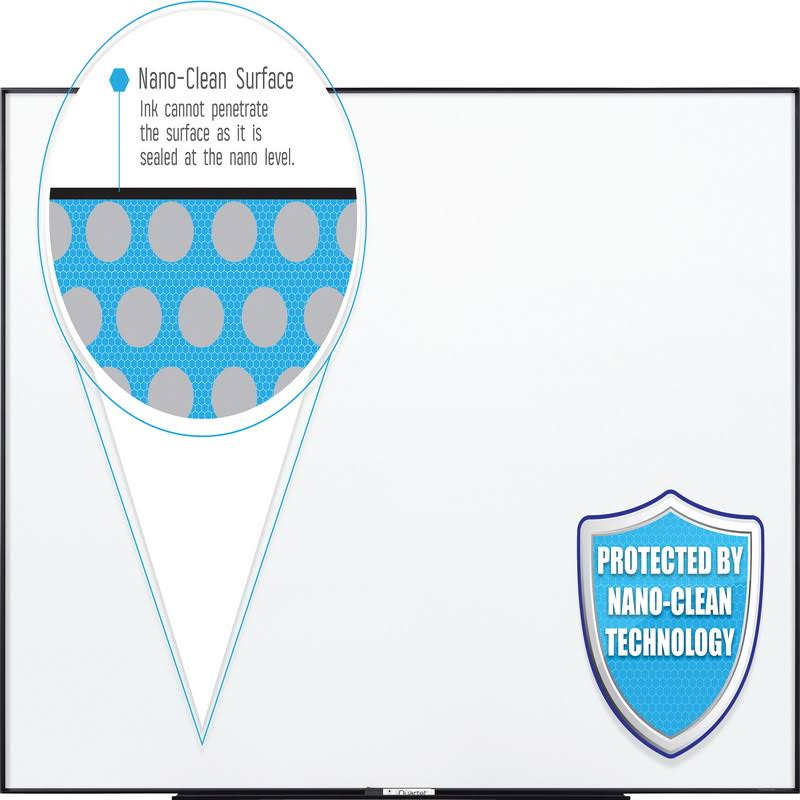 Black Frame Nano-Clean Magnetic Whiteboard G93808