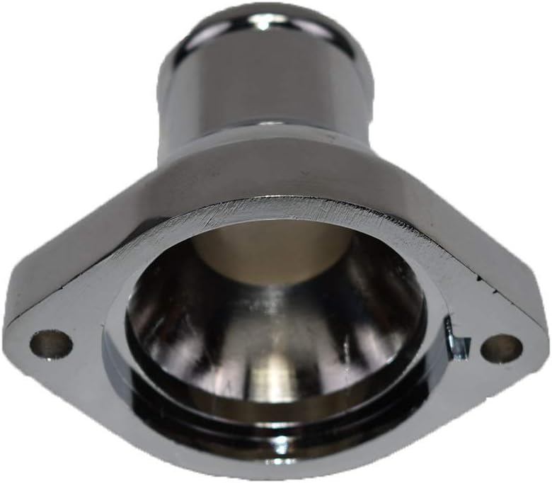 Straight Water Neck Thermostat Housing Chrome Aluminum Pack of 2 J461