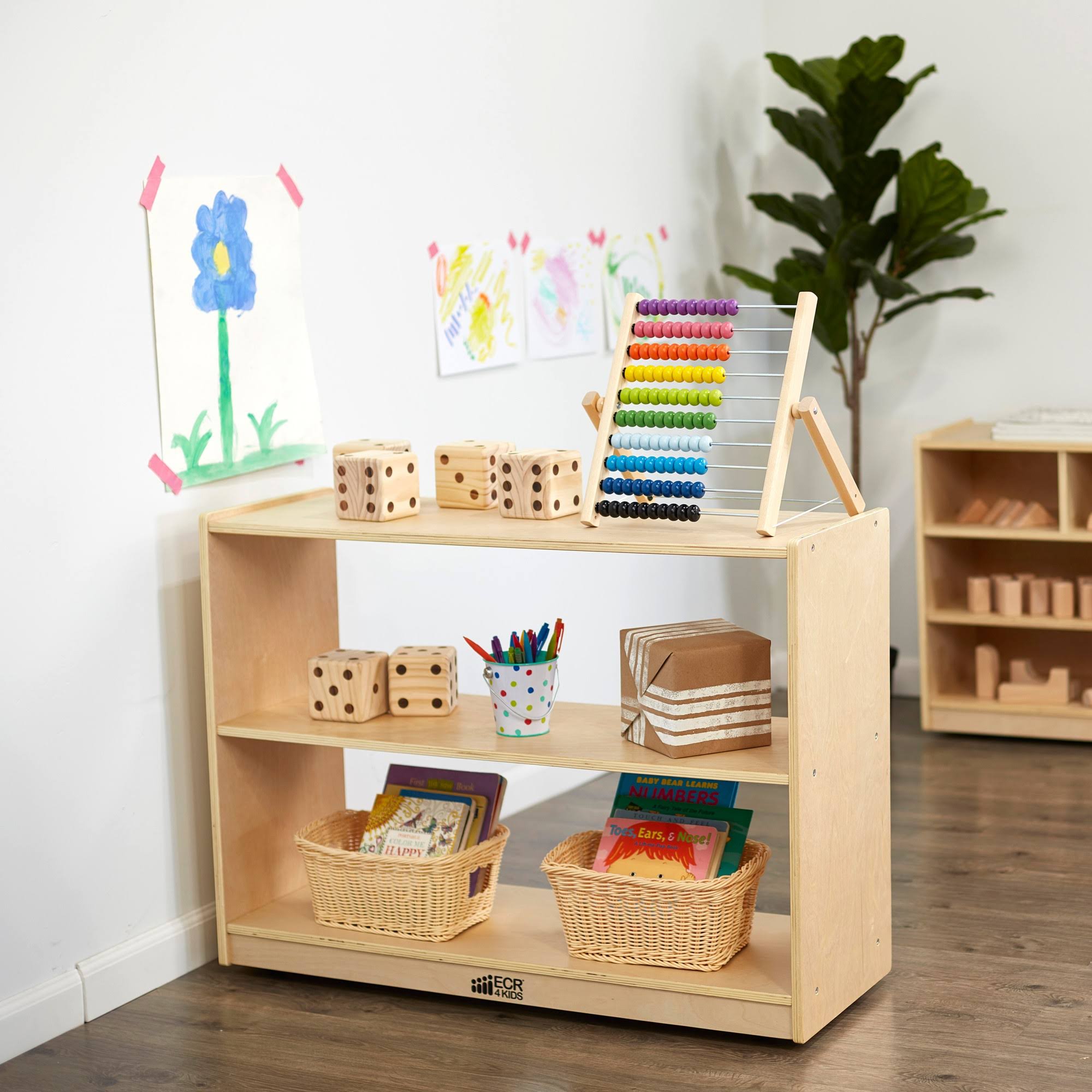 2 Shelf Birch Storage Cabinet B606965