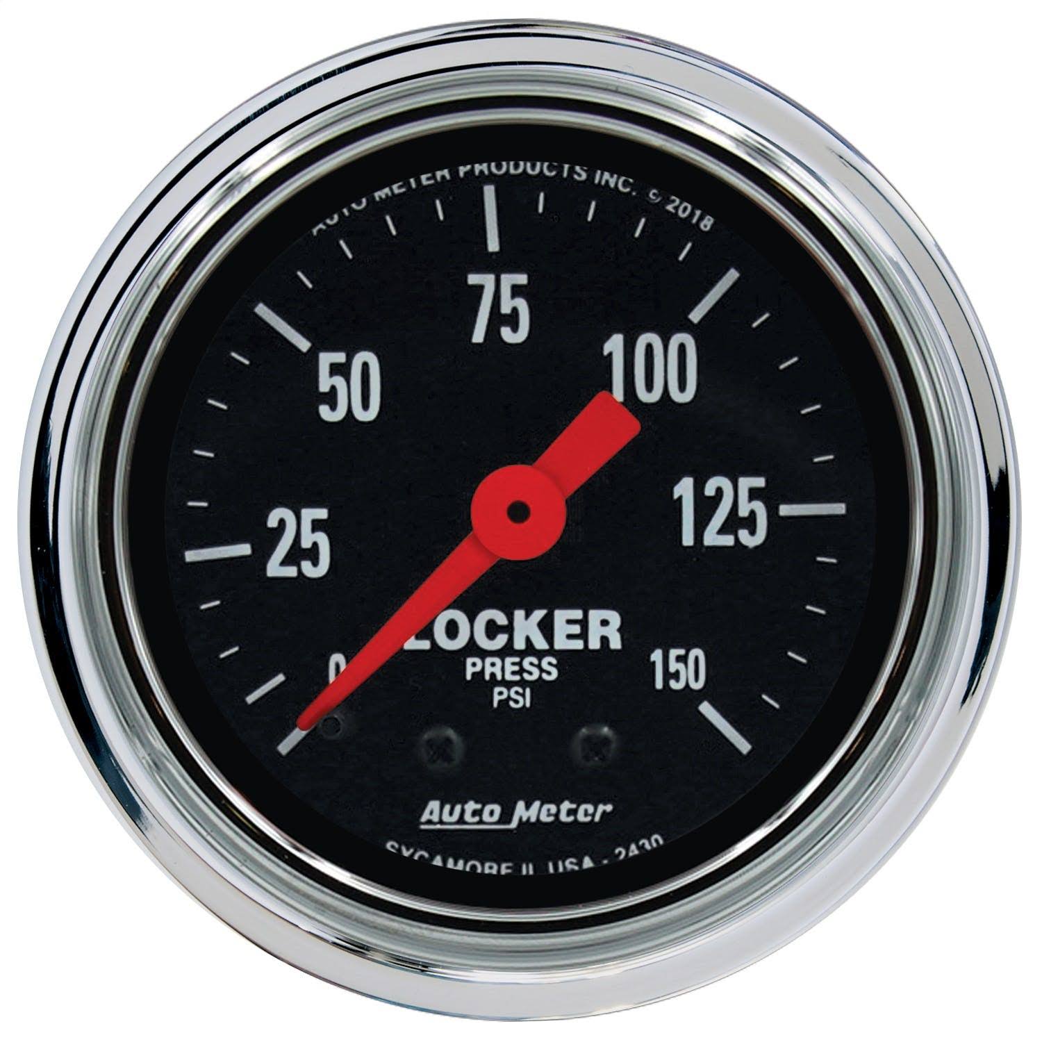 Chrome Mechanical Pressure Gauge W610