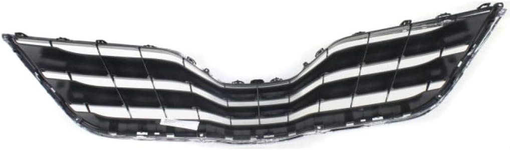 Chrome Shell Painted Black Insert Grille Assembly for Toyota Camry 2010 2011 LE Model Plastic E411