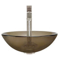 Taupe Brushed Nickel Bathroom Vessel Faucet Ensemble A92255