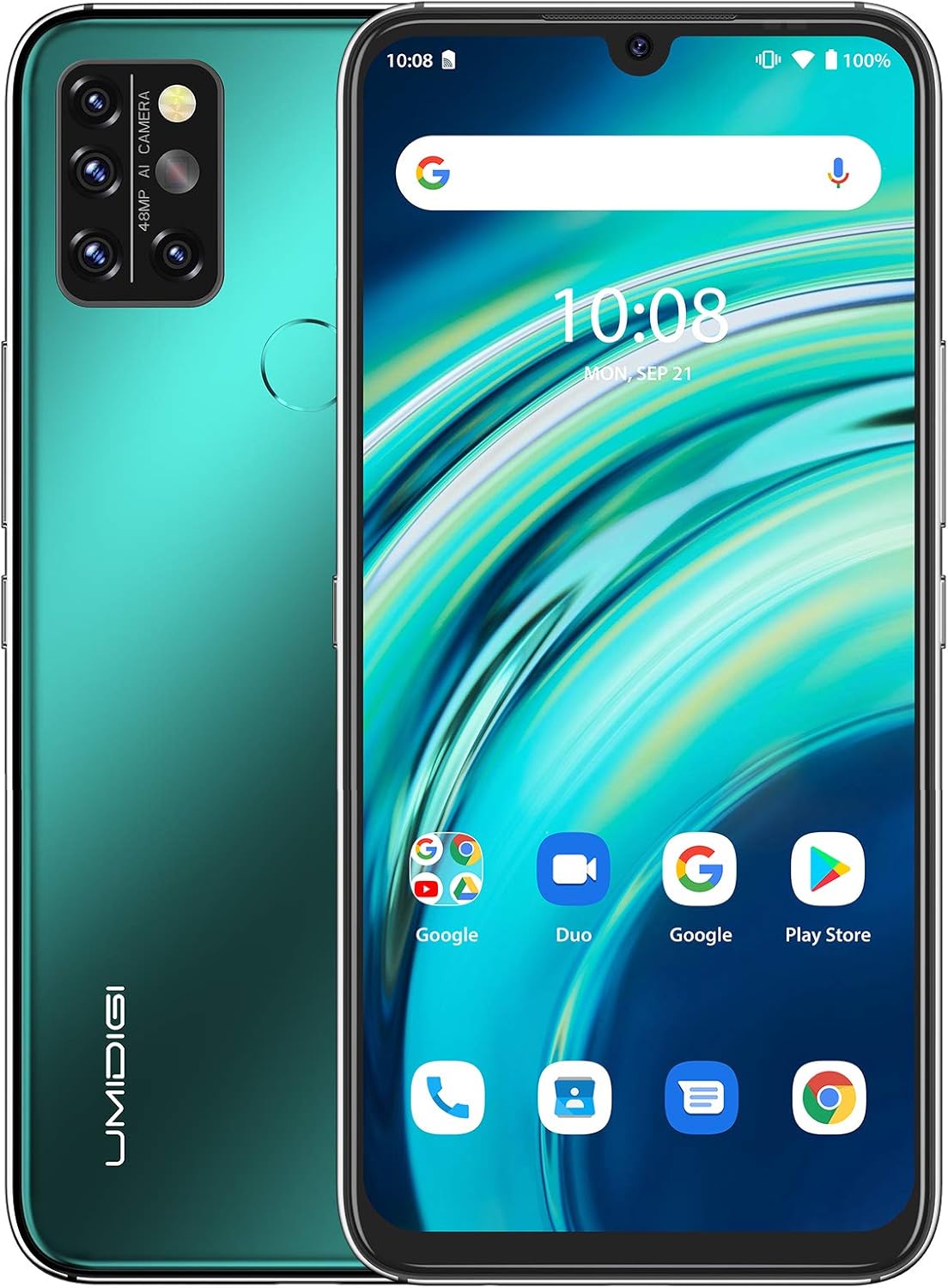 8GB+128GB 6.3" FHD+ Unlocked Smartphone with 4150mAh Battery and 48MP Quad Camera C7722