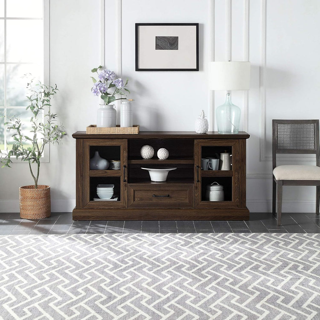 Gray Wash TV Stand with Storage Z959189