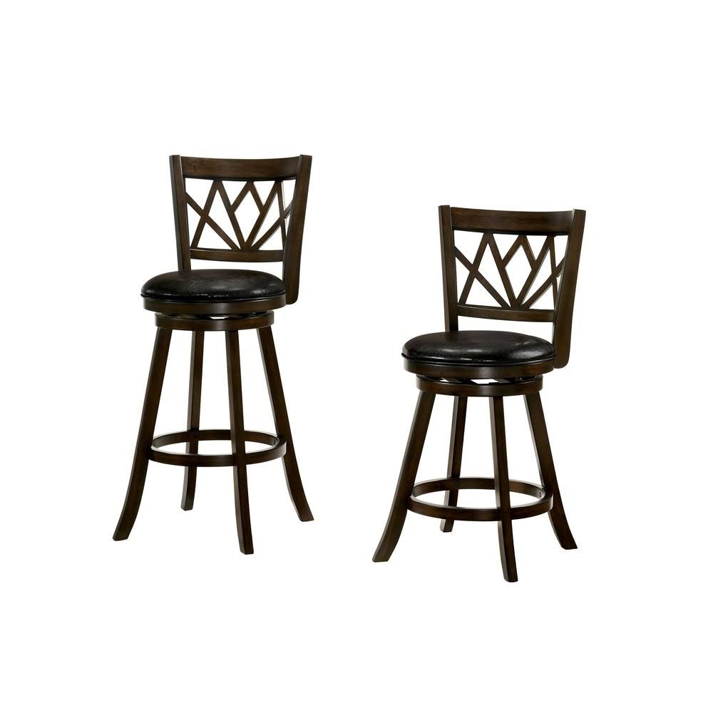 Brown Cherry Swivel Barstool N6169