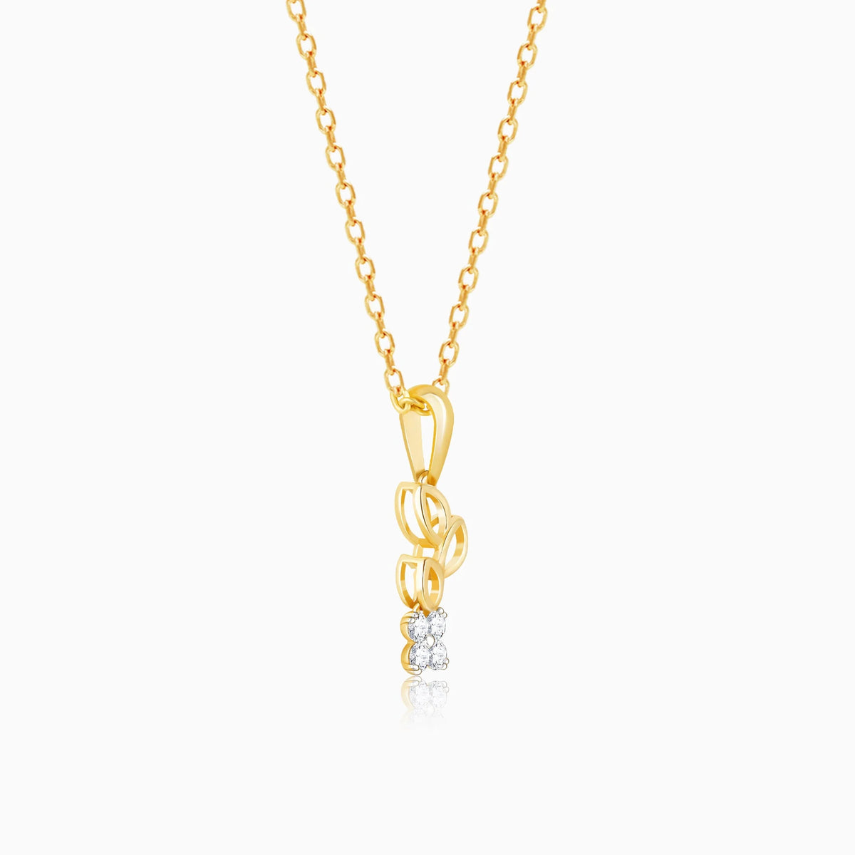 Gold Morning Glory Diamond Pendant O904936