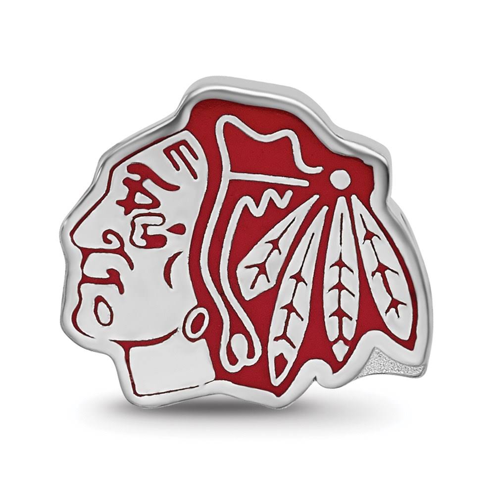 Sterling Silver Enameled Logo Bead S964027