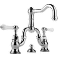 Polished Chrome Widespread Bridge Lavatory Faucet E2488