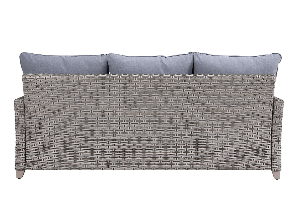 Gray Fabric Patio Sofa Set Z659