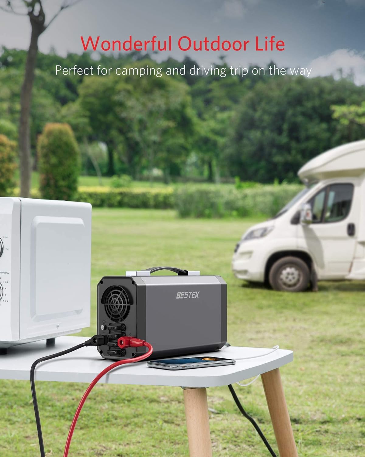 1200W Power Inverter with Digital LCD Display Dual USB Car Charger T7351