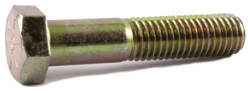 7/16-14 x 6 Grade 8 Hex Cap Screw Yellow Zinc Plated (25) T5935