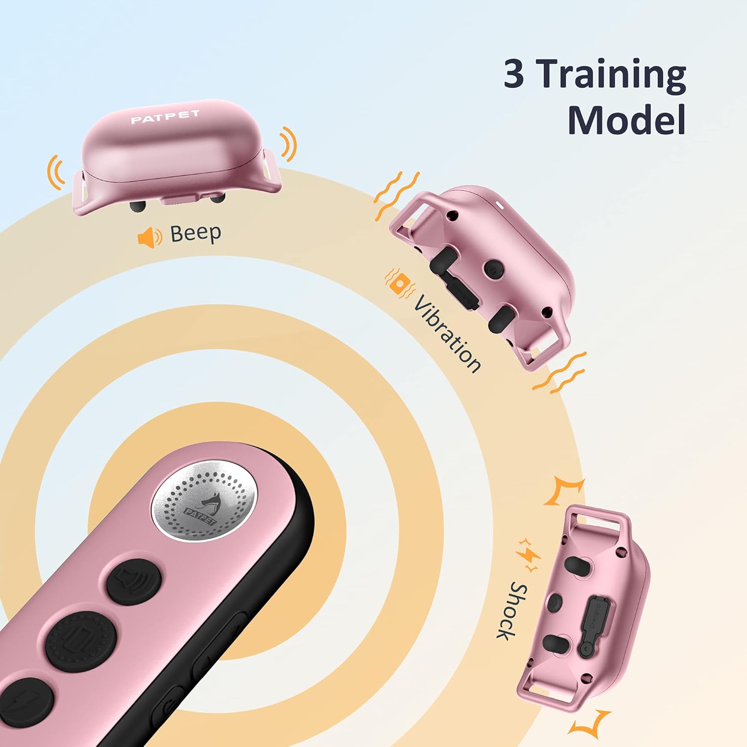 Rechargeable IPX7 Waterproof Dog Training Collar with Remote, Pack of 2 M14121