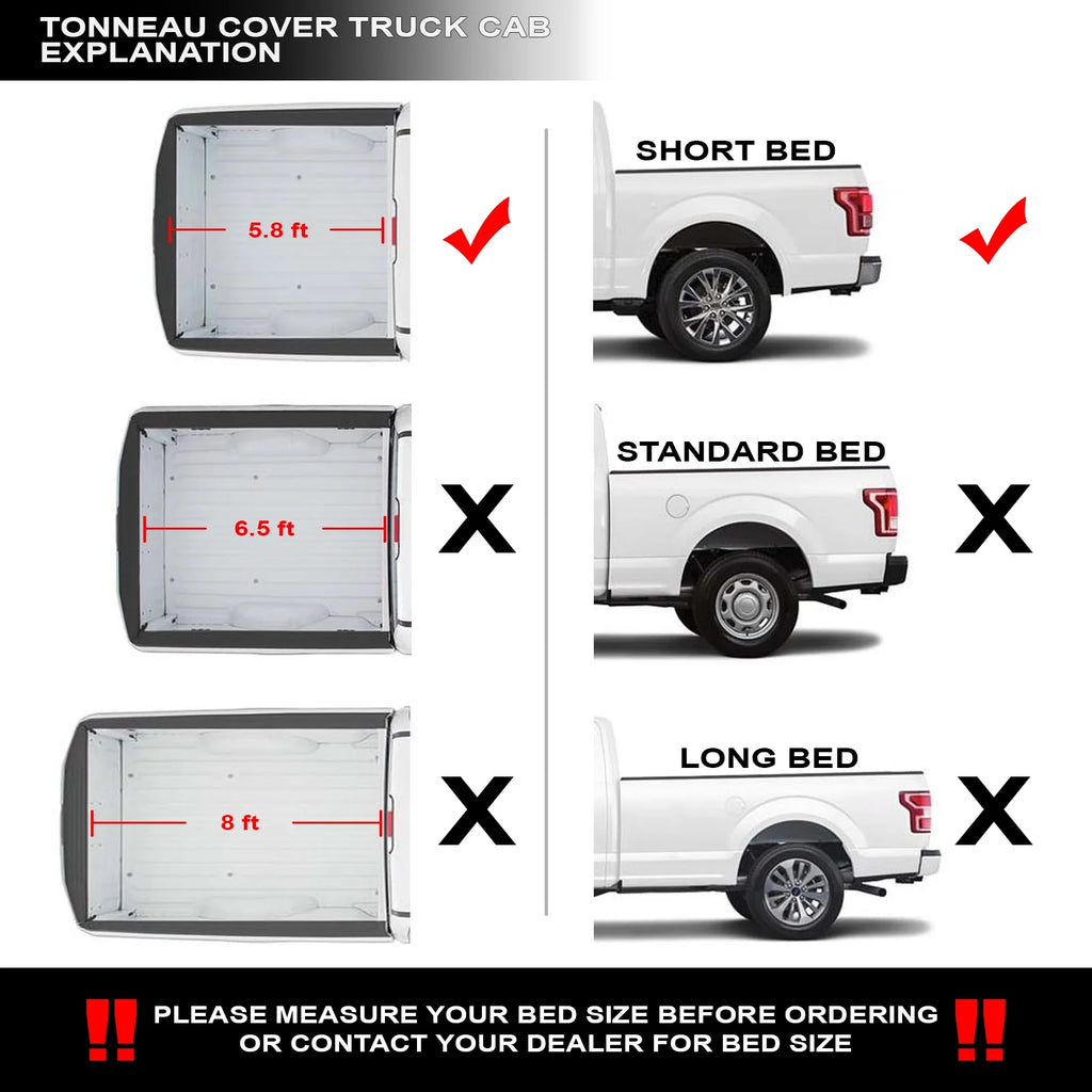 Tonneau Cover with Truck Bed LED Lights Y5700