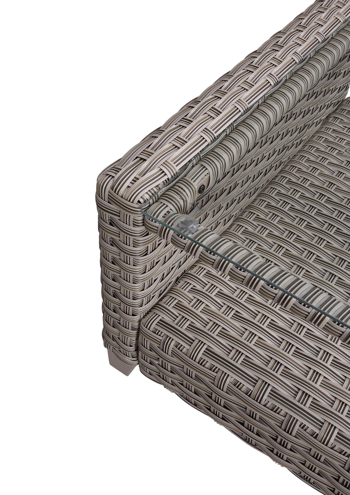 Gray Fabric Patio Sofa Set Z659