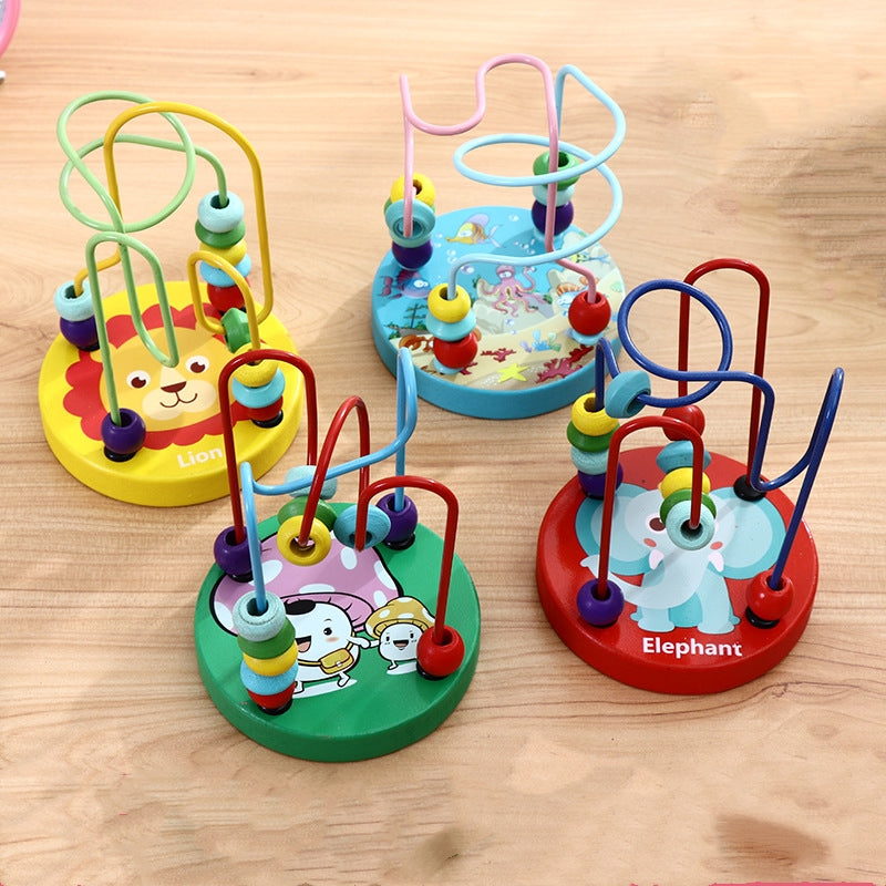 Wooden Colorful Bead Maze Toy A1778