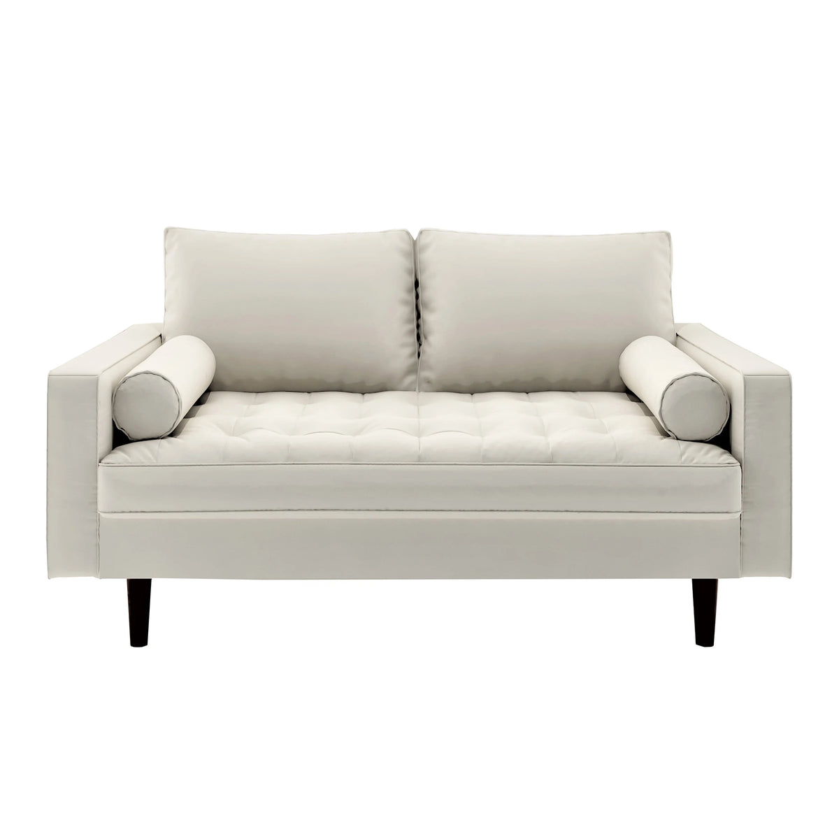 Mid-century Modern Loveseat Brown N7693