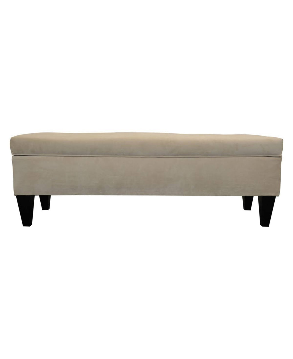 Charcoal Tufted Storage Bench Y946
