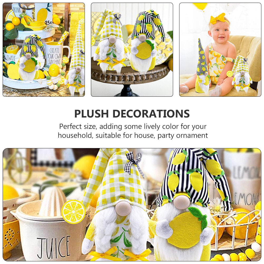 Lemon Faceless Gnome Doll Plush C763