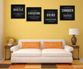 Abstract Posters Success Circle Inspirational Canvas Print Framed Picture Painting 24x32 V297269