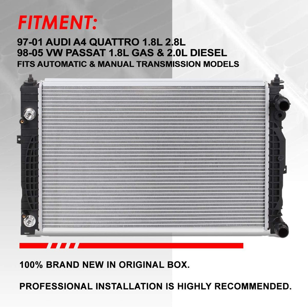 2-Row Aluminum Cooling Radiator L10044